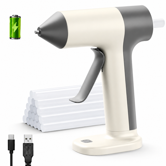 Cordless Mini Hot Glue Gun – Fast Heating Rechargeable Craft Tool